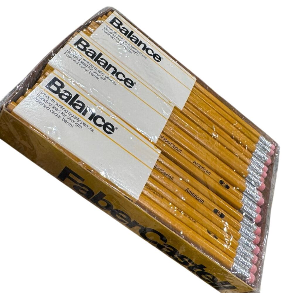 Faber-Castell Balance SV 210 No. 2 Bonded Lead Pencil Lot New, Vintage